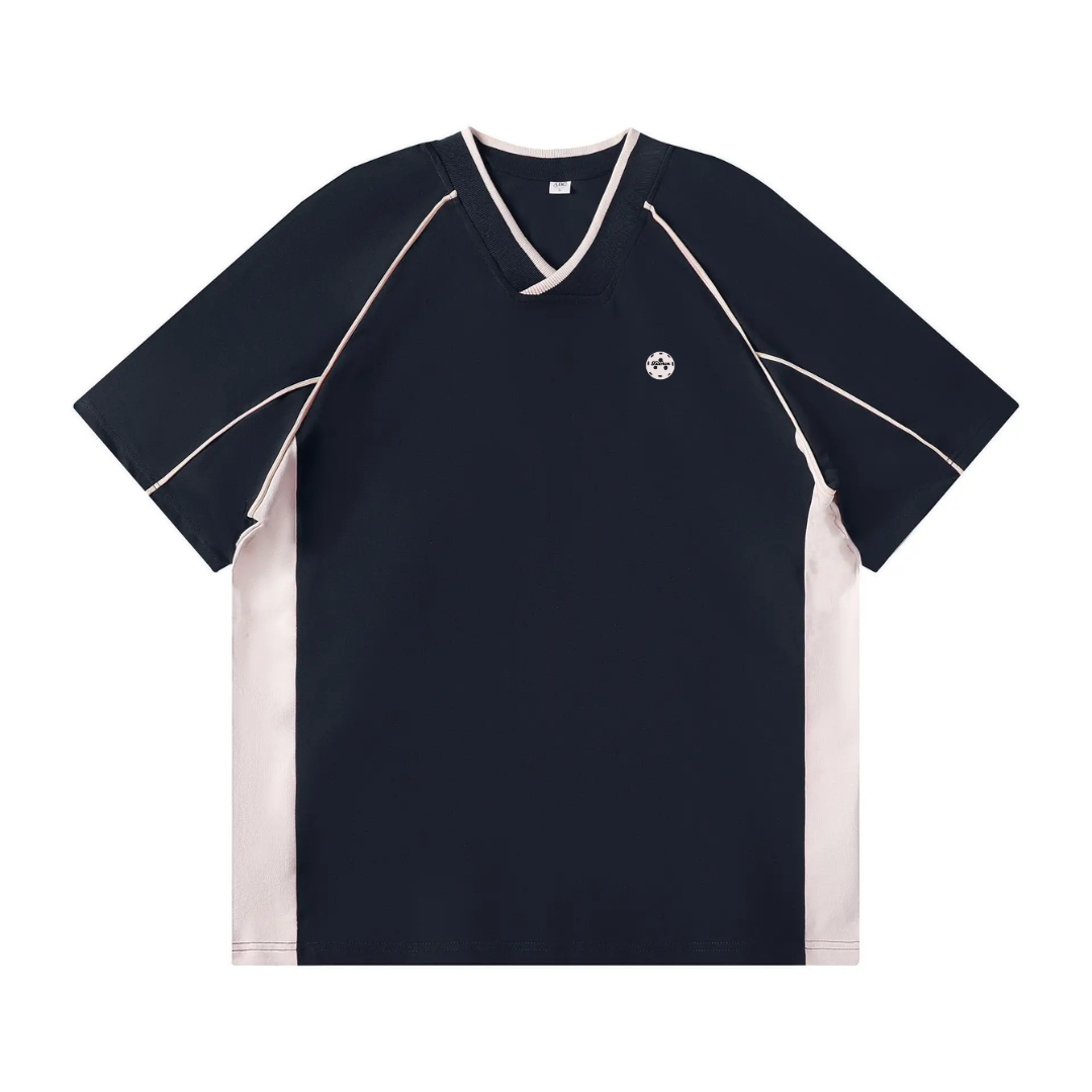 Kitchen Retro Pickleball Shirt –- Navy & White